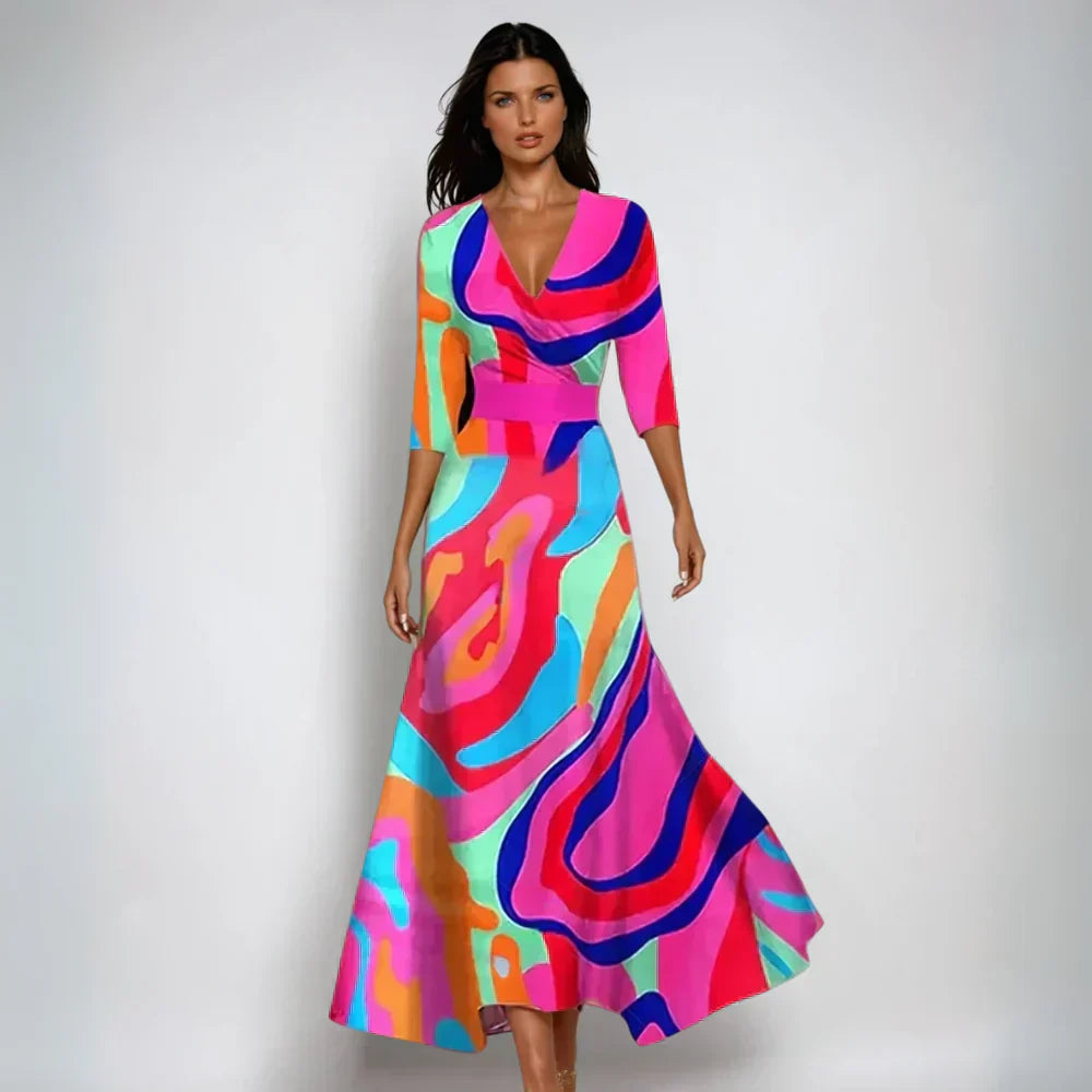 Sophie™| Robe Évasée à Fleurs