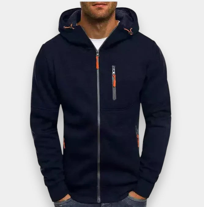 Nathan™ | Sweat à capuche zippé — doux, respirant, prêt pour tout