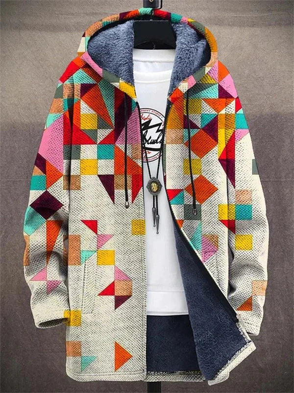 Aria™ | Veste à capuche artistique — polaire douce, chaleur enveloppante, couleurs vibrantes