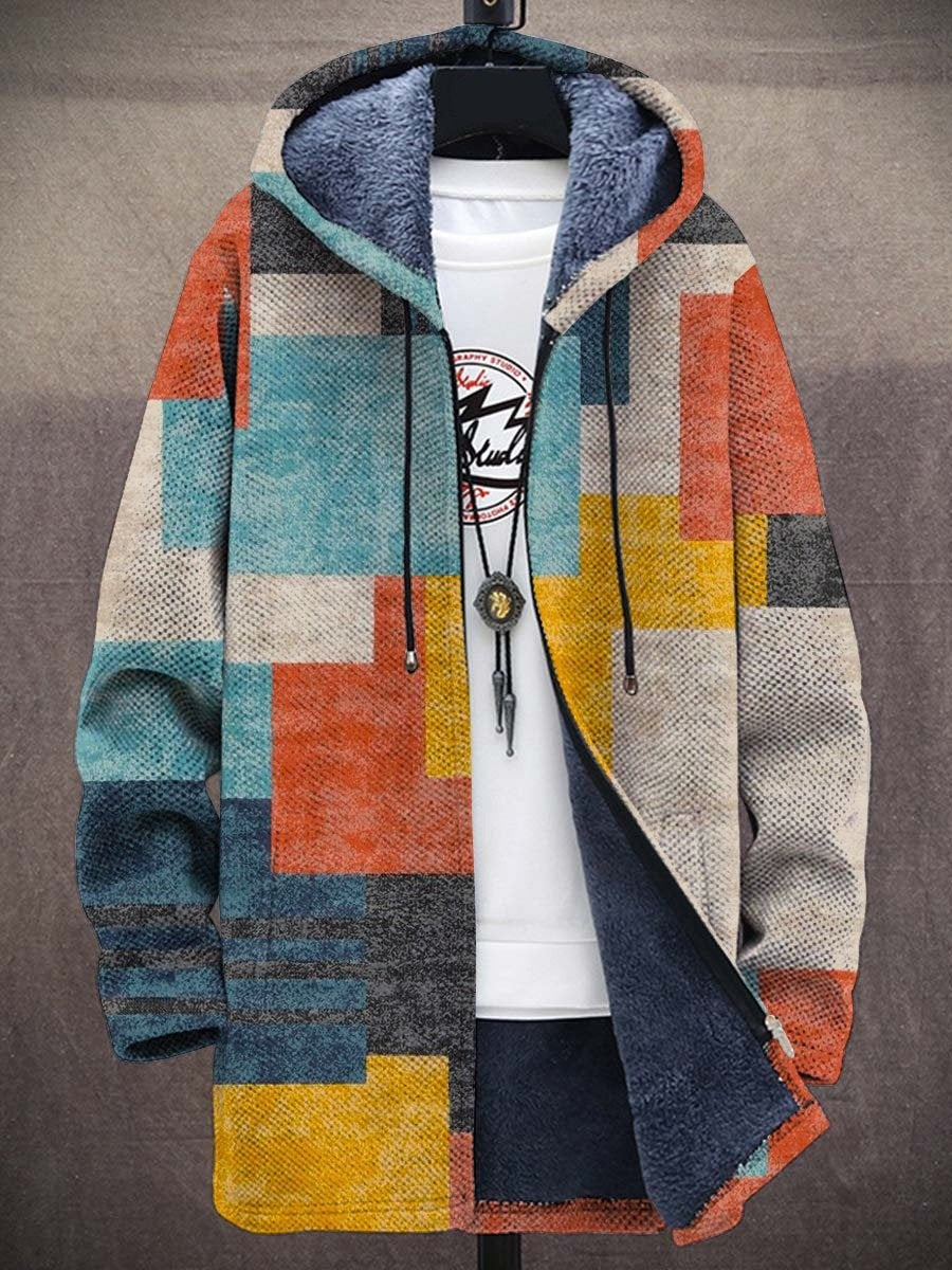 Bronte™ | Veste à capuche artistique — polaire douce, chaleur enveloppante, couleurs vibrantes