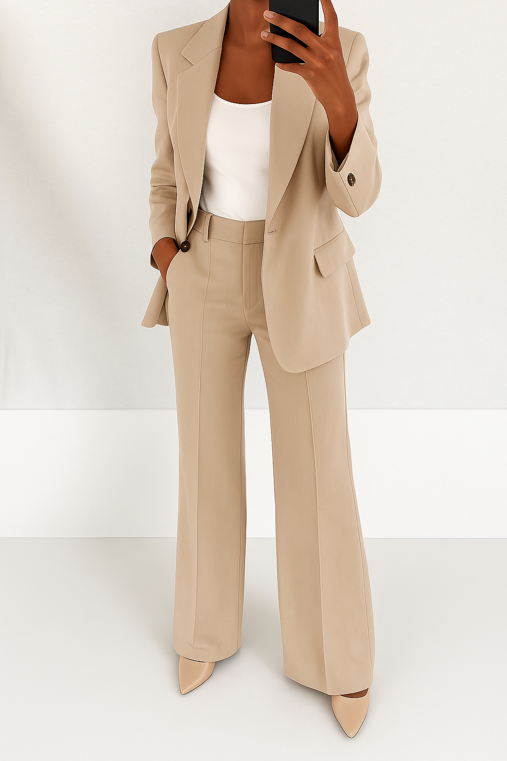 Corali™ | Tailleur deux-pièces — ligne affûtée, douceur premium, allure parisienne