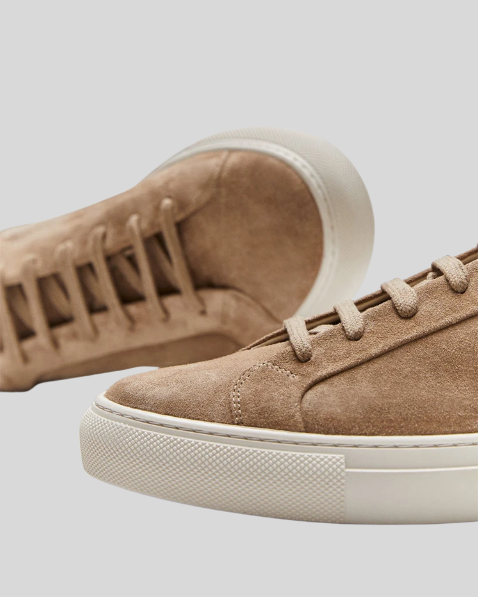 Felix™| Sneakers Oxford en Cuir Kaki
