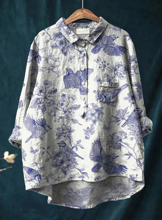 Florence™ | Blouse Florale Elégante