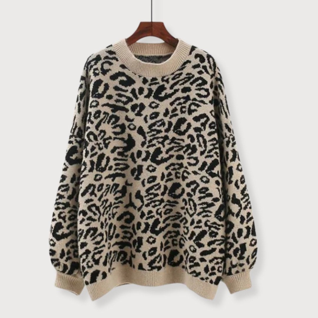 Christine™ | Pull Léopard Douillet et Tendance