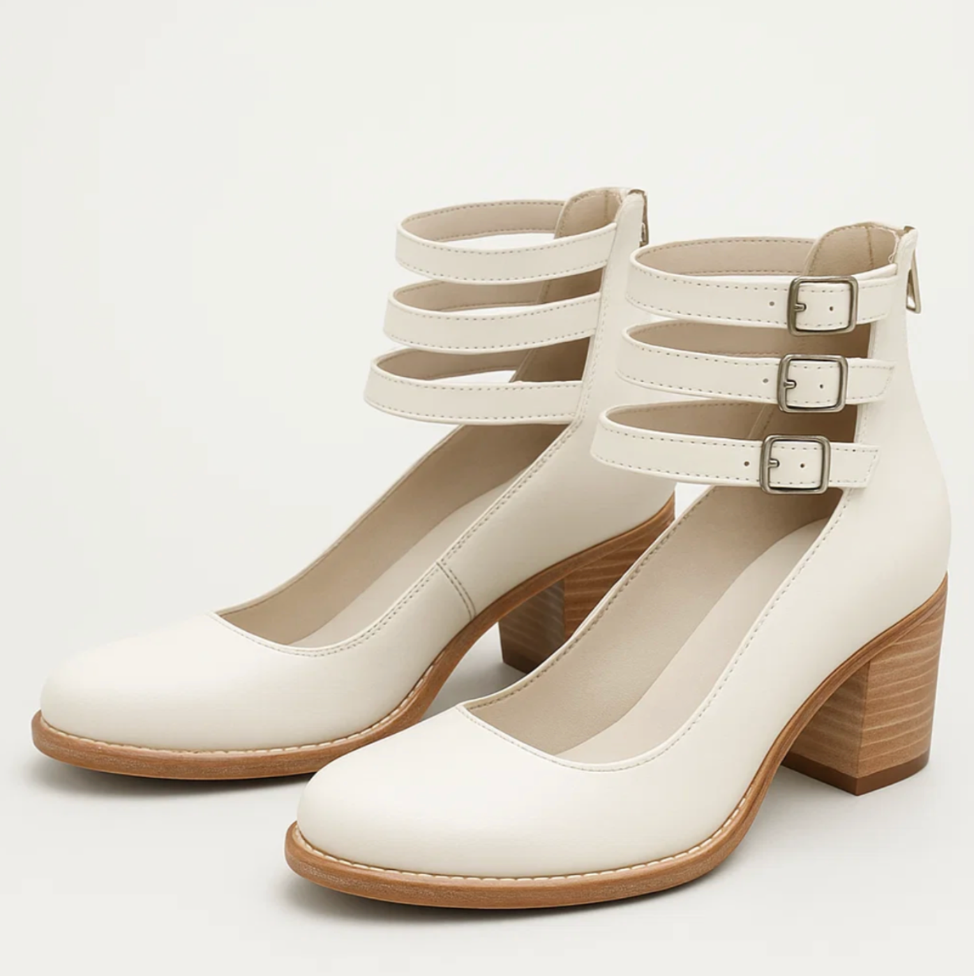 Colette™ | Escarpins vintage en cuir — souples, stables, irrésistibles