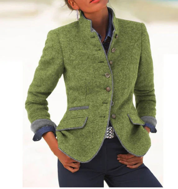 Valeria™ | Cardigan-Blazer à Col Montant