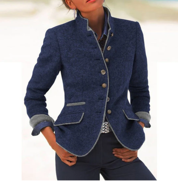 Valeria™ | Cardigan-Blazer à Col Montant