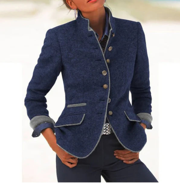Valeria™ | Cardigan-Blazer à Col Montant
