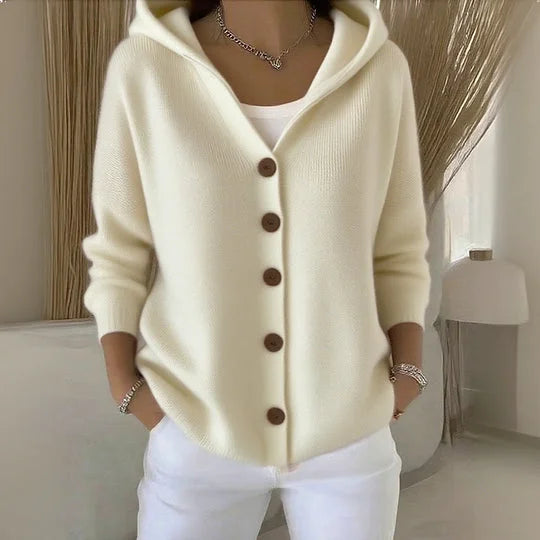 Nylah™ | Cardigan à capuche boutonné — douceur nuageuse, chaleur légère, style tout-terrain