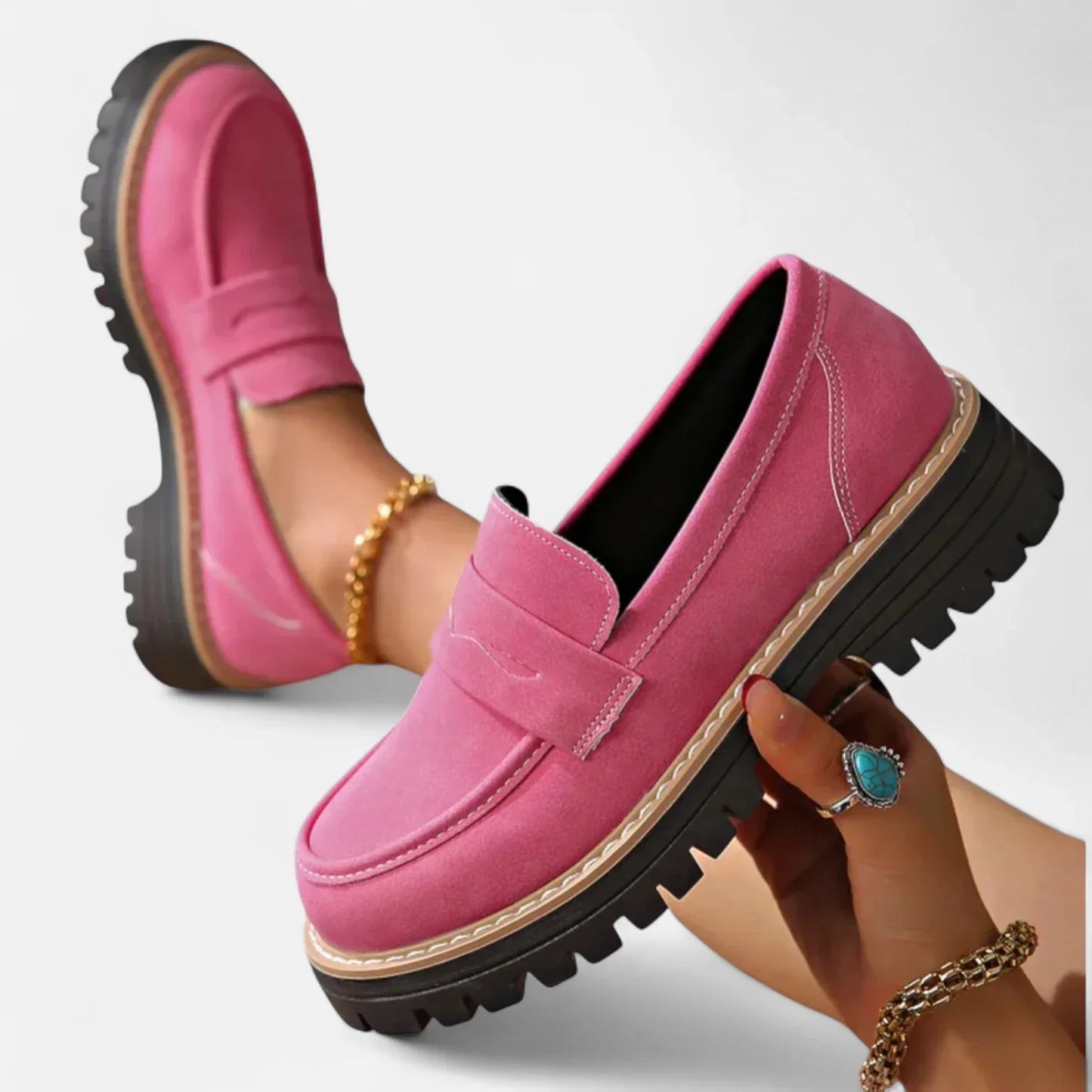 Inès™ | Mocassins Orthopédiques à Semelle Antidérapante