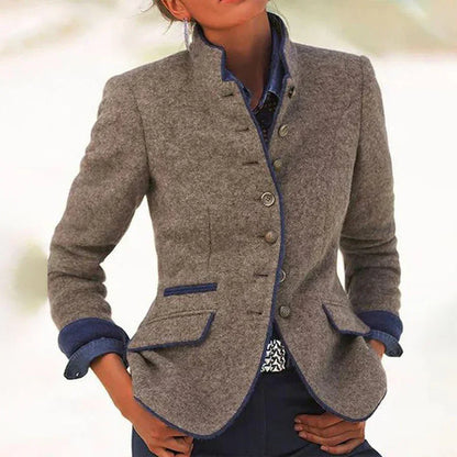 Valeria™ | Cardigan-Blazer à Col Montant