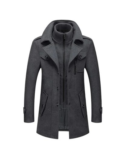 Xavier™ | Manteau hiver laine premium — chaleur supérieure & élégance intemporelle