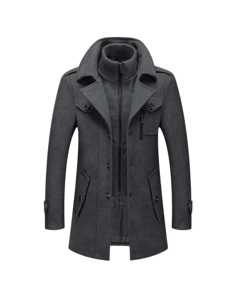 Xavier™ | Manteau hiver laine premium — chaleur supérieure & élégance intemporelle