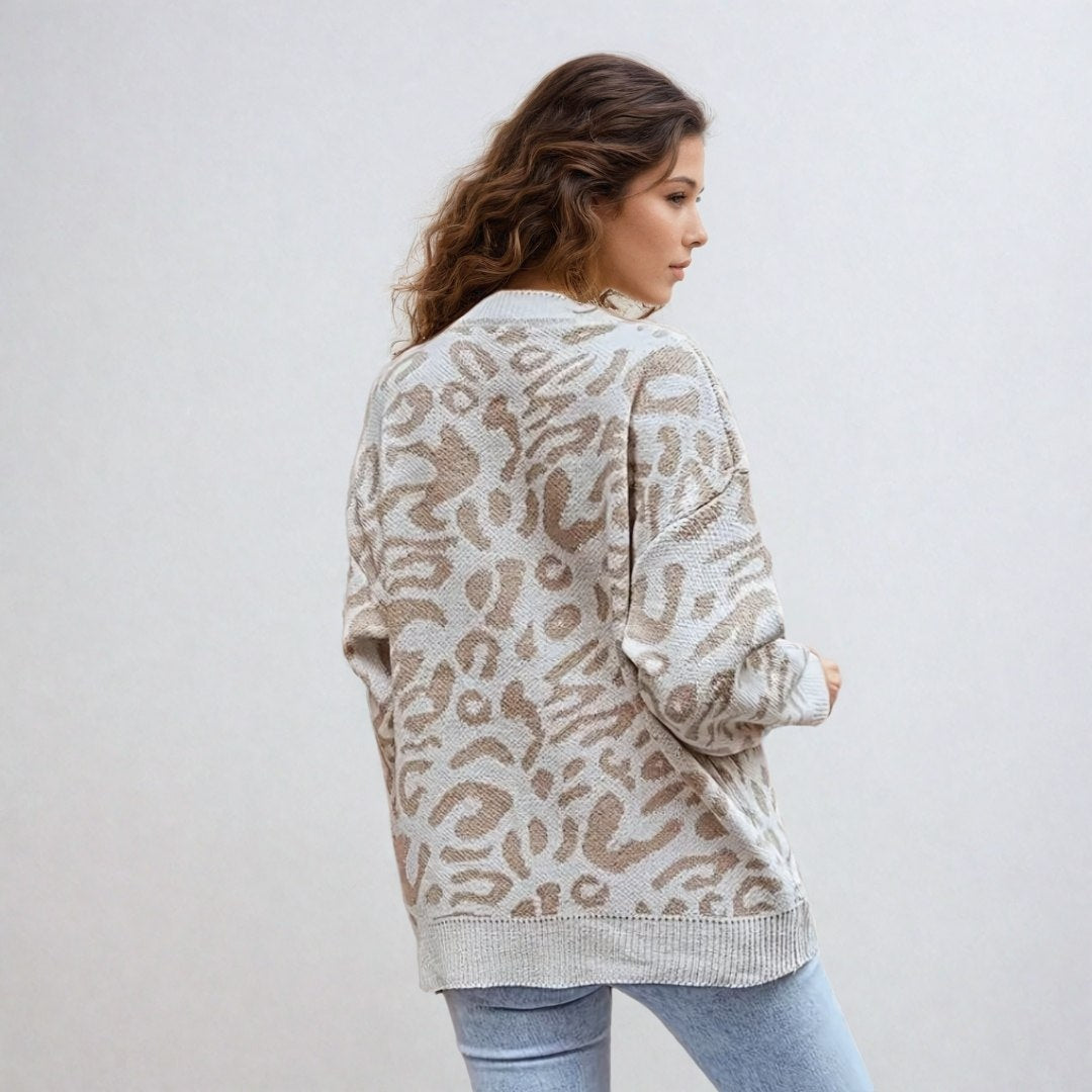 Christine™ | Pull Léopard Douillet et Tendance