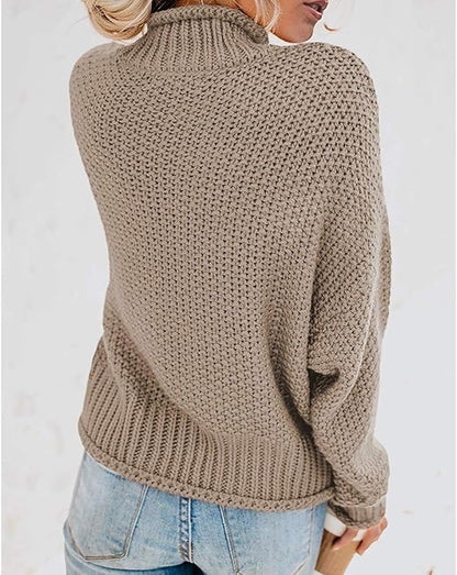 Claire™ | Pull col montant doux — chaleur, style, sérénité