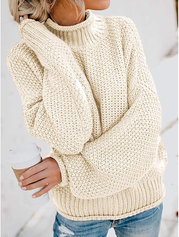 Claire™ | Pull col montant doux — chaleur, style, sérénité