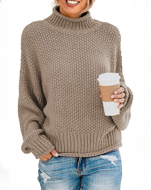 Claire™ | Pull col montant doux — chaleur, style, sérénité