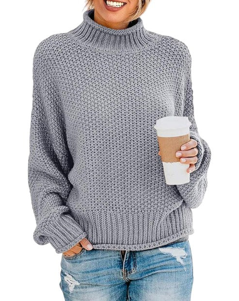 Claire™ | Pull col montant doux — chaleur, style, sérénité