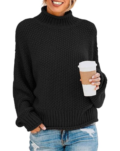 Claire™ | Pull col montant doux — chaleur, style, sérénité