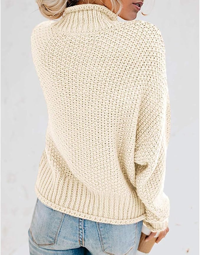 Claire™ | Pull col montant doux — chaleur, style, sérénité