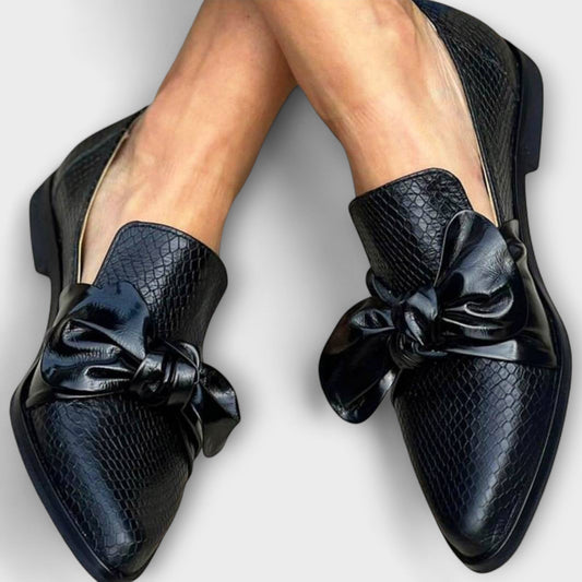 Colette™ | Mocassins à Nœud Texturé