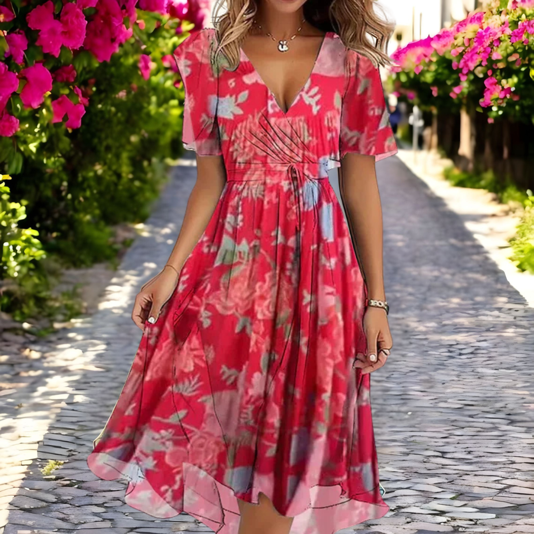 Sandrine™ | Robe fluide élégante – légère, douce, toujours chic