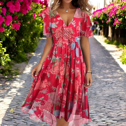 Sandrine™ | Robe fluide élégante – légère, douce, toujours chic