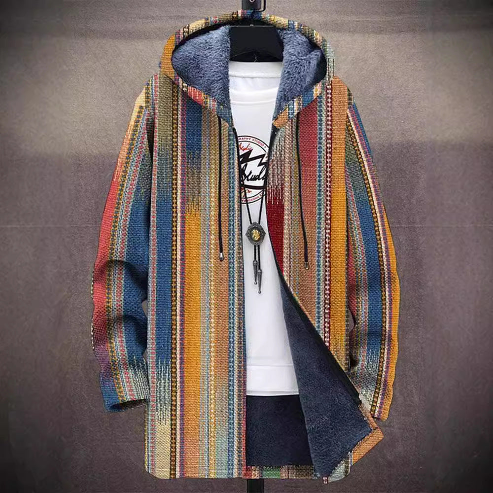Annet™ | Veste à capuche artistique — polaire douce, chaleur enveloppante, couleurs vibrantes