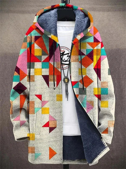 Aria™ | Veste à capuche artistique — polaire douce, chaleur enveloppante, couleurs vibrantes