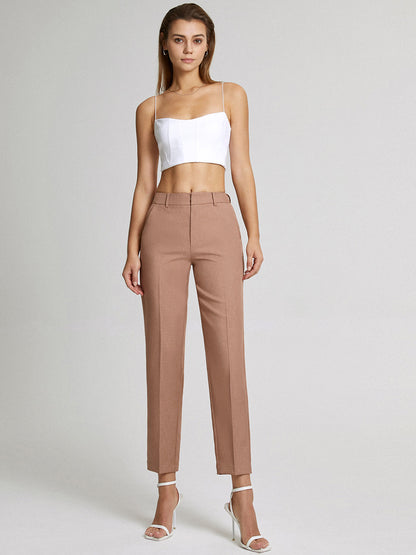Edith™I Pantalon élegant taille haute