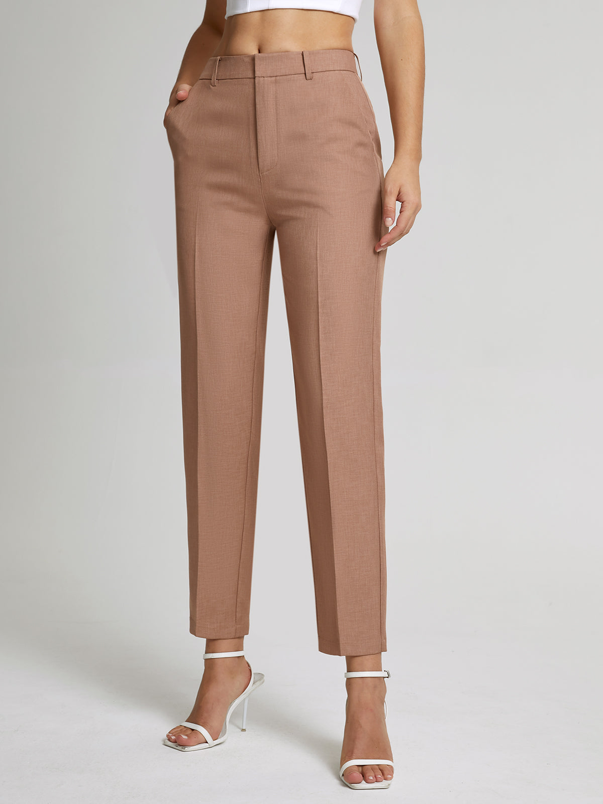 Edith™I Pantalon élegant taille haute