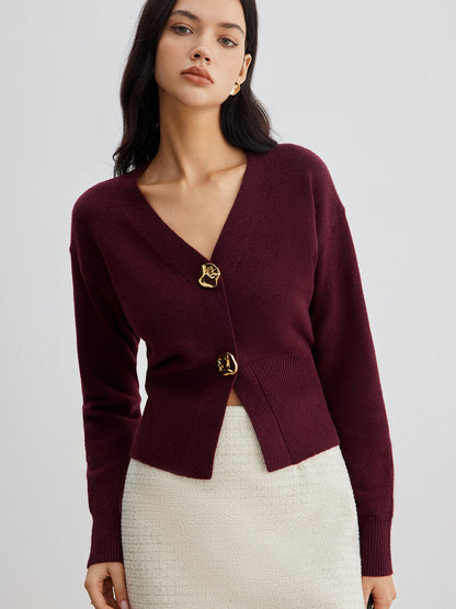 Lieze™| Cardigan métallique chic
