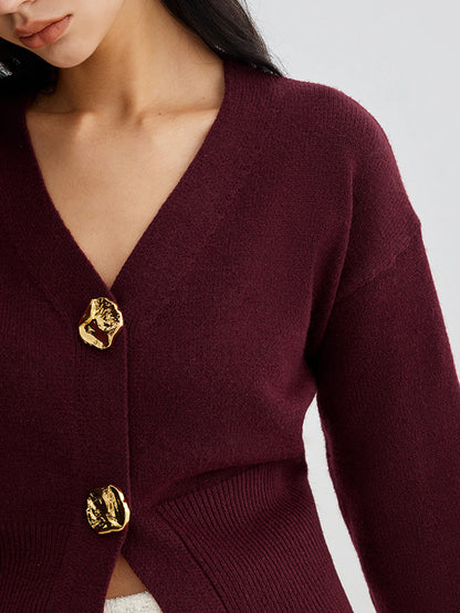 Lieze™| Cardigan métallique chic