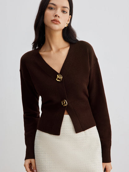 Lieze™| Cardigan métallique chic