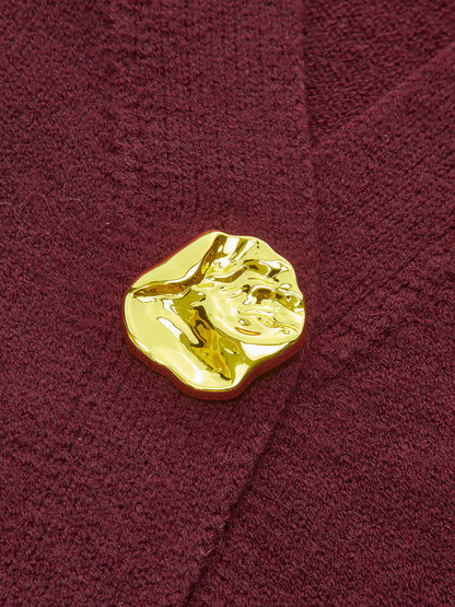 Lieze™| Cardigan métallique chic