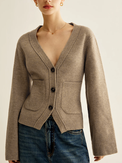 Josephine™| Cardigan élégant à col en V
