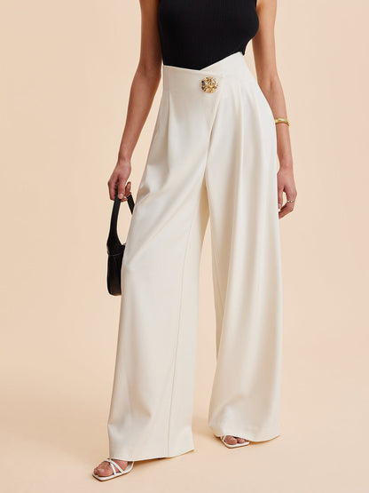 Carolien™ I Pantalon taille haute élégant