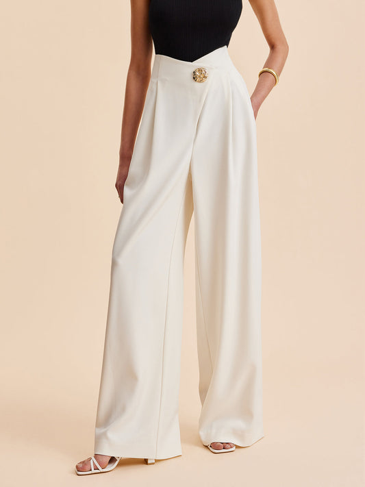 Carolien™ I Pantalon taille haute élégant