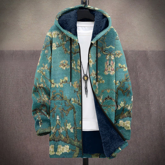 Celine™ | Veste à capuche artistique — polaire douce, chaleur enveloppante, couleurs vibrantes