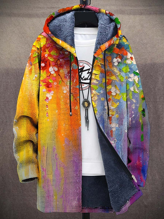 Elouera™ | Veste à capuche artistique — polaire douce, chaleur enveloppante, couleurs vibrantes