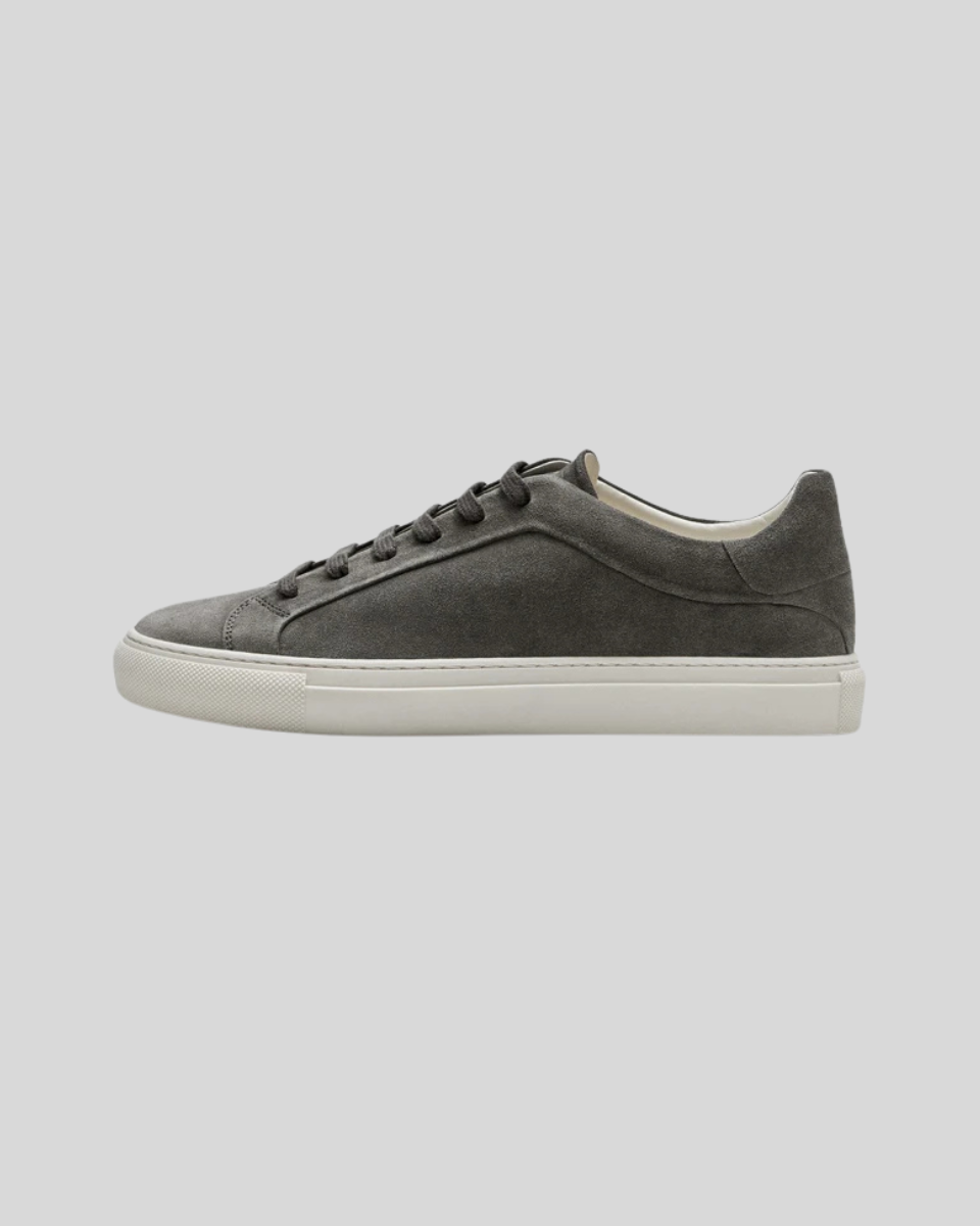 Felix™| Sneakers Oxford en Cuir Gris foncé