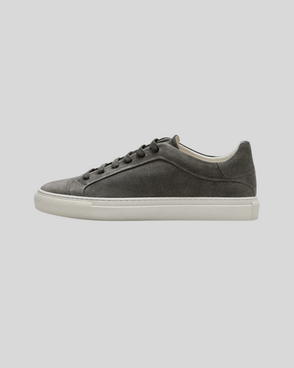 Felix™| Sneakers Oxford en Cuir Gris foncé