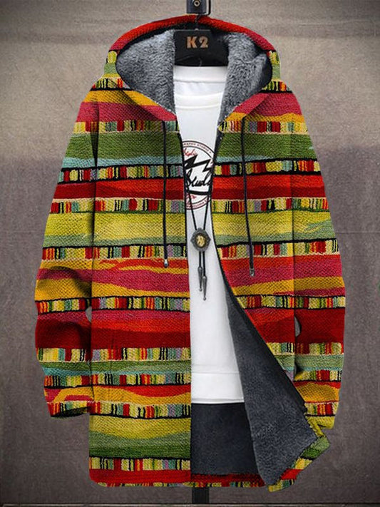 Iluka™ | Veste à capuche artistique — polaire douce, chaleur enveloppante, couleurs vibrantes