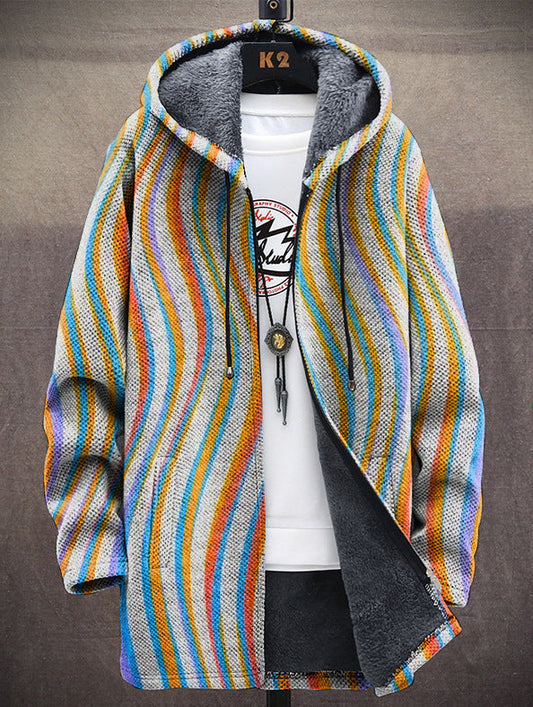Indira™ | Veste à capuche artistique — polaire douce, chaleur enveloppante, couleurs vibrantes