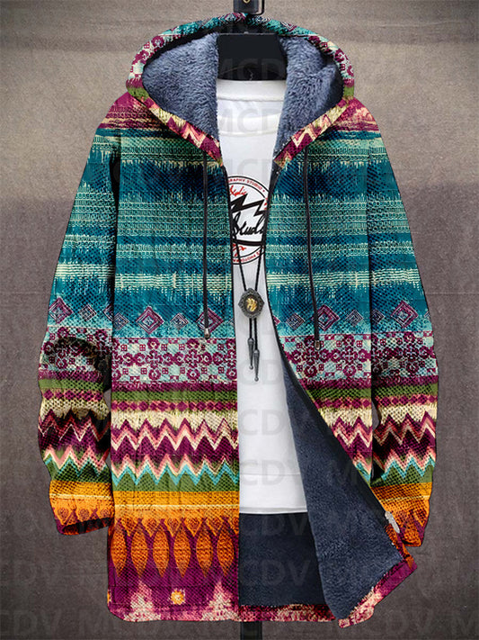 Jedda™ | Veste à capuche artistique — polaire douce, chaleur enveloppante, couleurs vibrantes