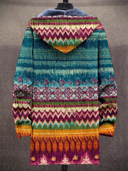 Jedda™ | Veste à capuche artistique — polaire douce, chaleur enveloppante, couleurs vibrantes