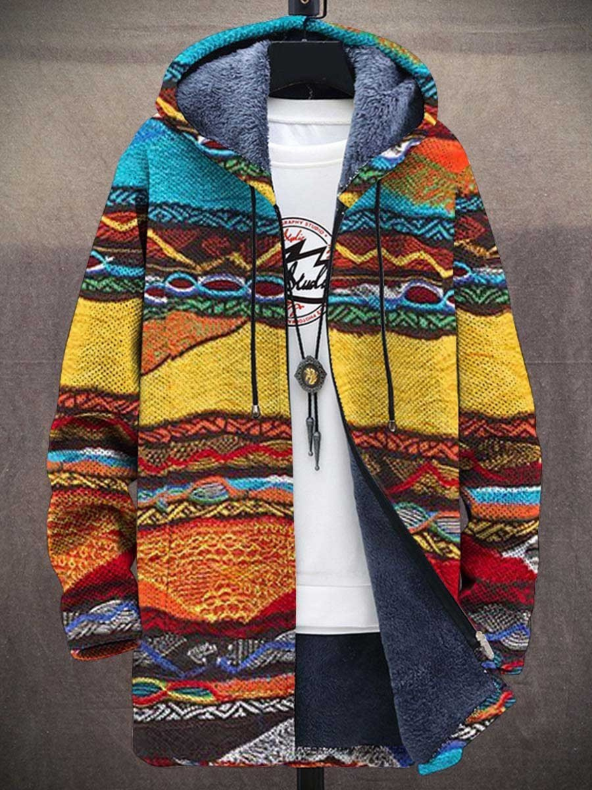 Jindalee™ | Veste à capuche artistique — polaire douce, chaleur enveloppante, couleurs vibrantes