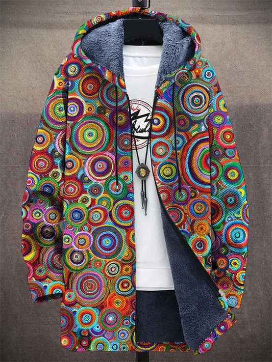 Karri™ | Veste à capuche artistique — polaire douce, chaleur enveloppante, couleurs vibrantes