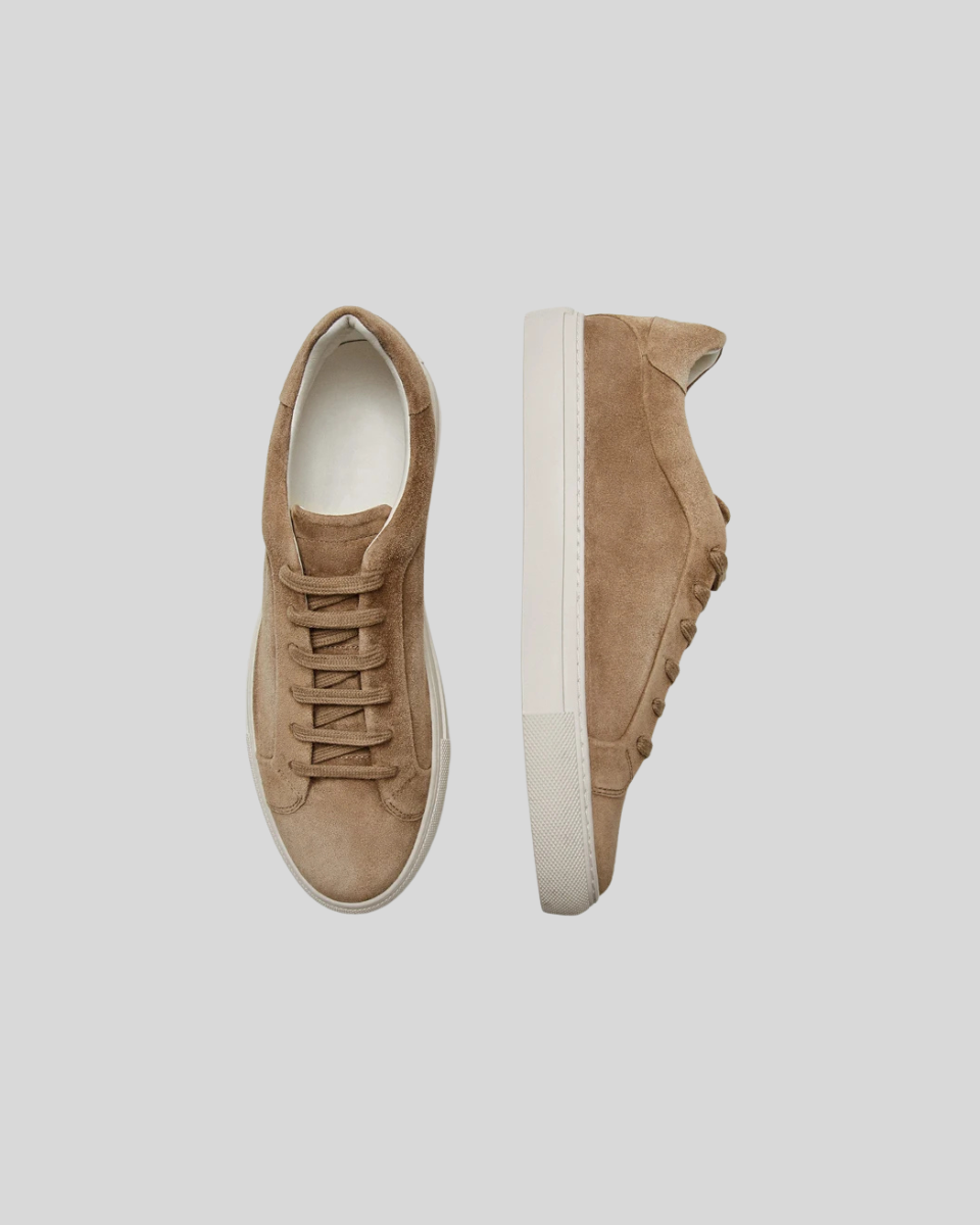 Felix™| Sneakers Oxford en Cuir Kaki
