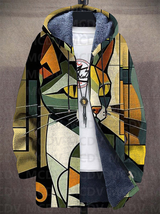 Lowanna™ | Veste à capuche artistique — polaire douce, chaleur enveloppante, couleurs vibrantes